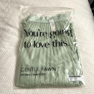 NWT - Gentle Fawn Serenade Skirt - Winter 2024 Jilly Box - Size M - Green Lily